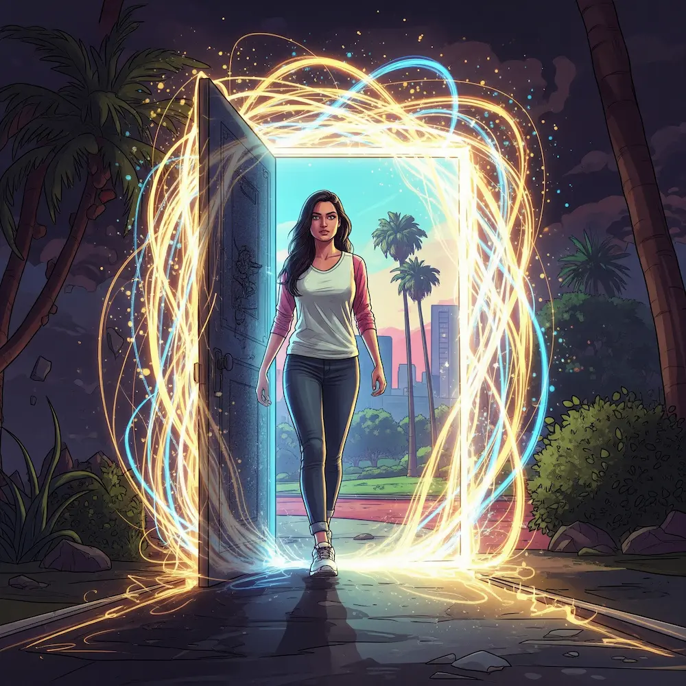 Personality quiz transformation journey showing personal growth through discovering personality type and love language insights