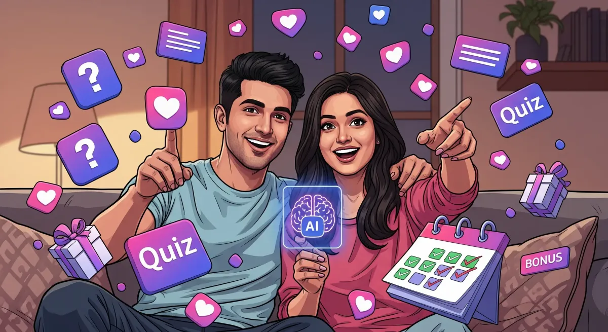 unicrew relationship app features overview showing all couple games online