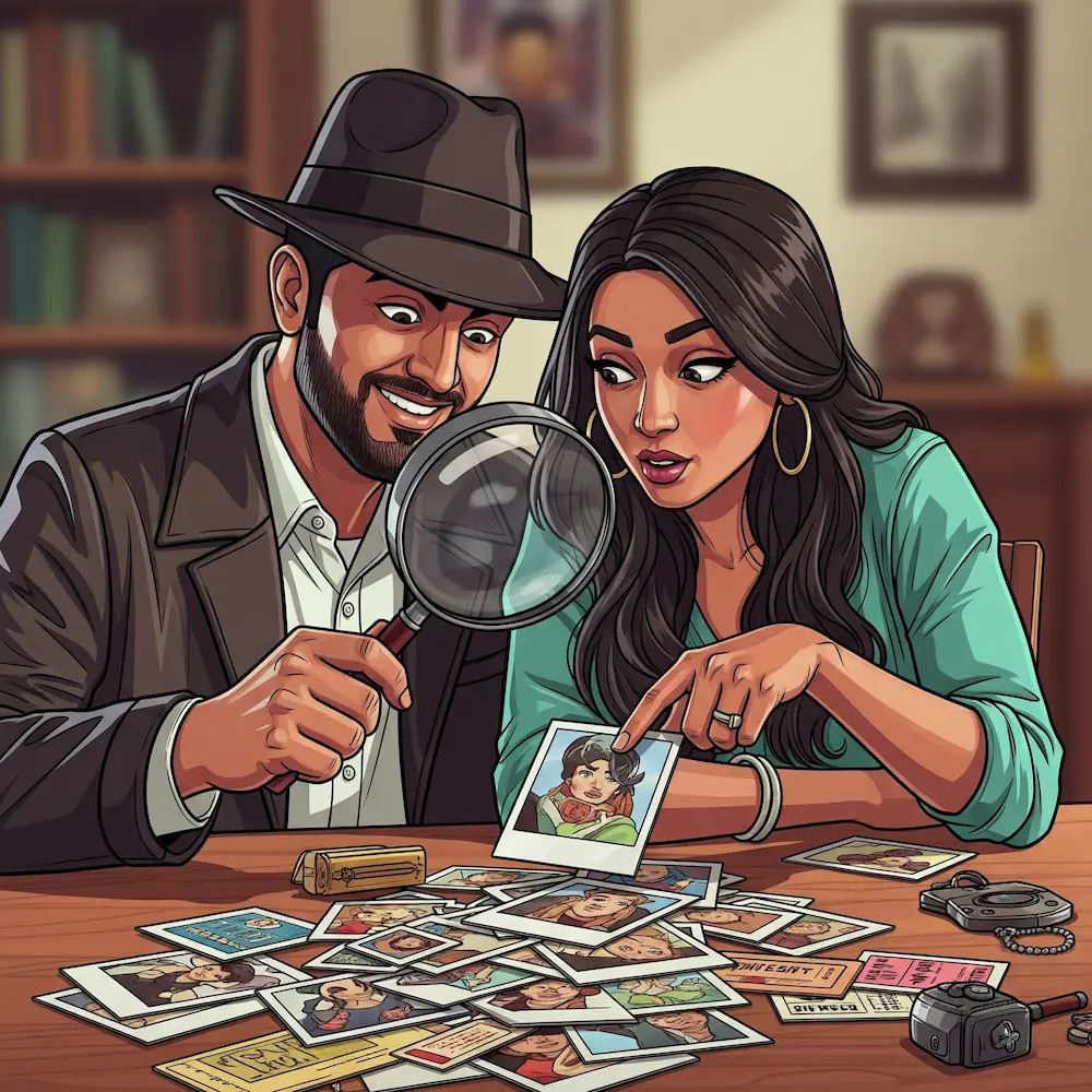 Indian person looking thoughtful and introspective, discovering deeper insights about themselves, contemplative mood, warm lighting, GTA 5 art style